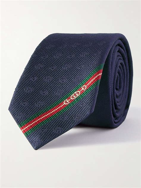 gucci fedra silk jacquard tie|GUCCI 7cm Logo.